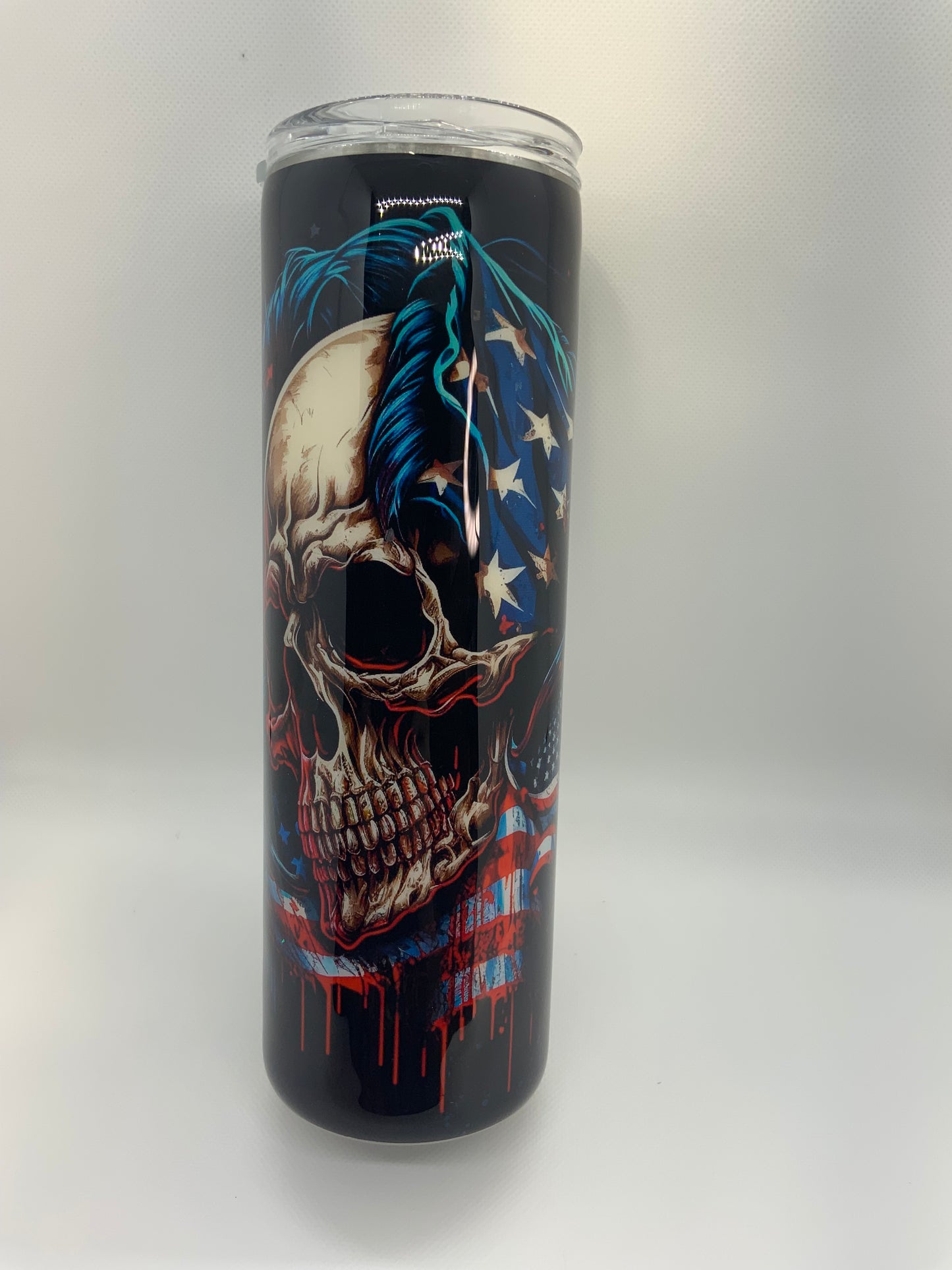 Skull Flag 30 oz. Skinny Tumbler