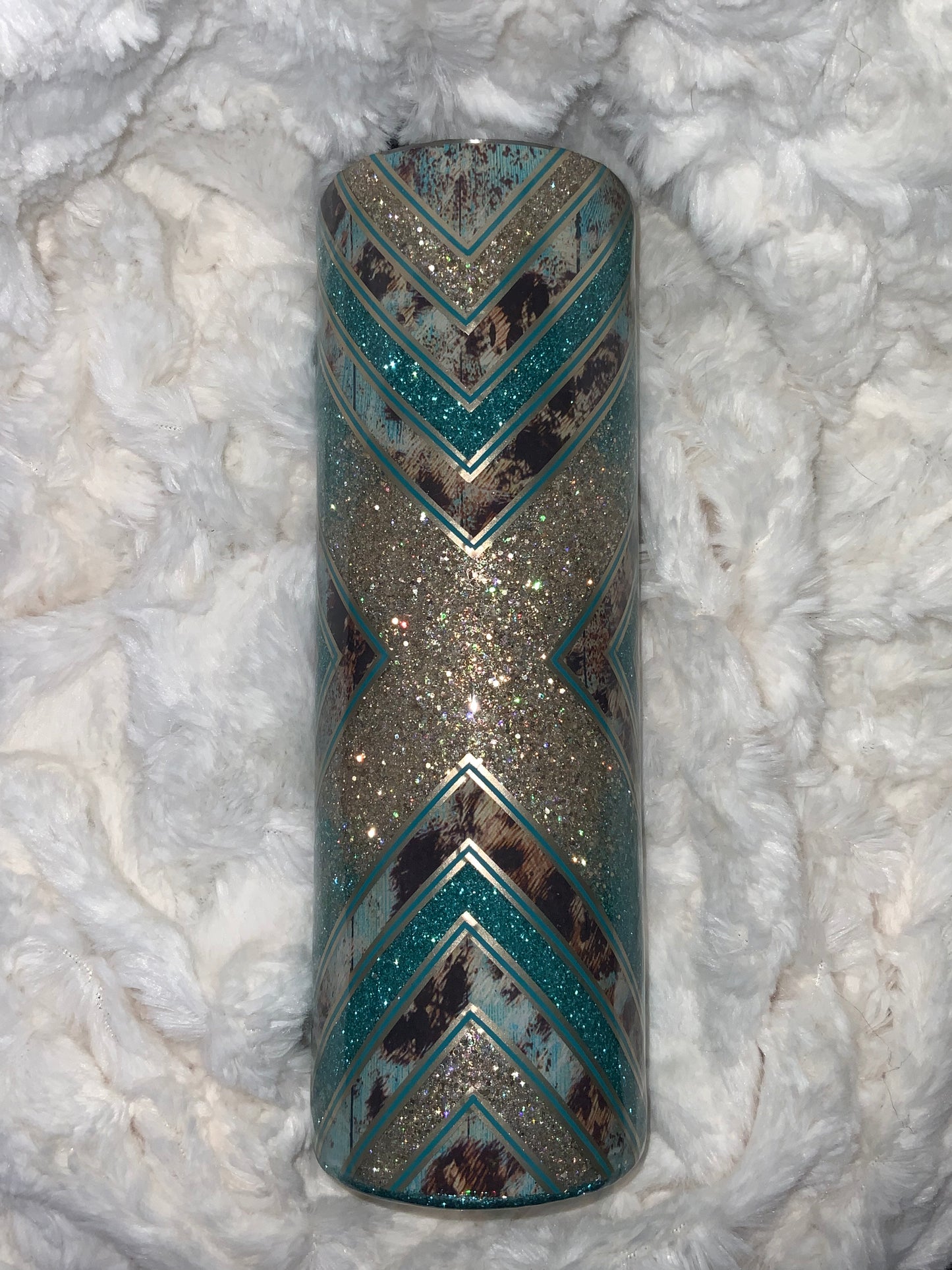 Teal Western 30 oz. Skinny Tumbler