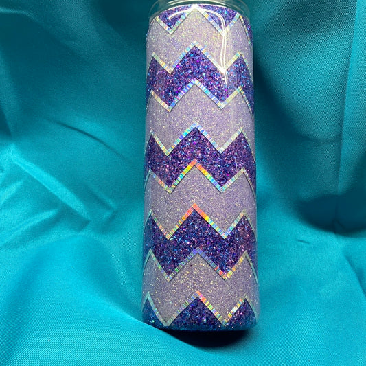 Glitter Purple Zigzag