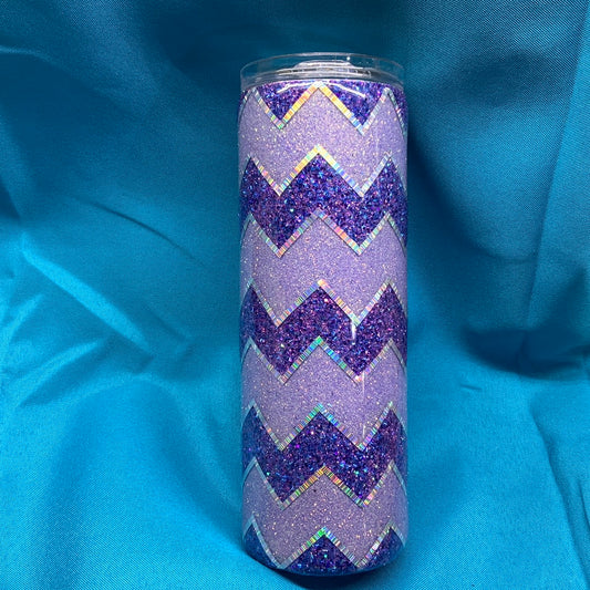 Glitter Purple Zigzag